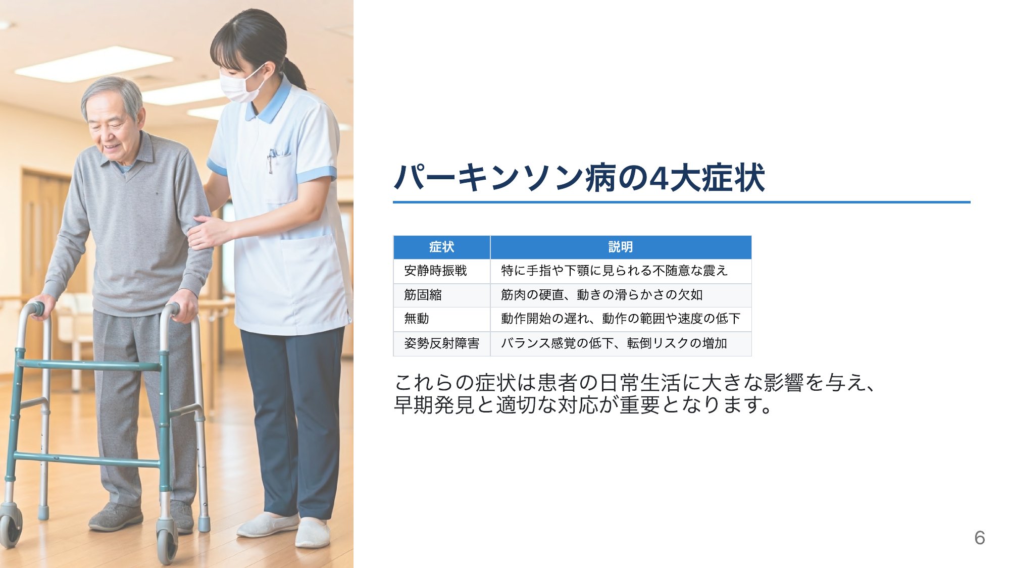 まず押さえる——パーキンソン病の“4大症状”